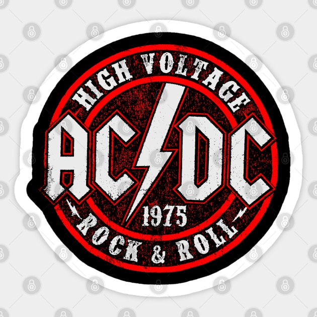 Vintage ACDC 1975 Sticker by GisarRaveda